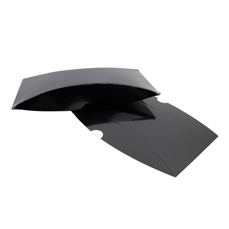 25x Kissenverpackung schwarz 110x230x40mm