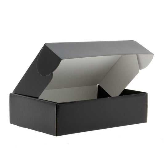 25x Postkartons  Schwarz 610x329x135mm