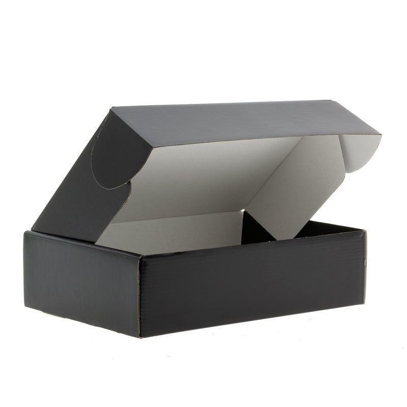 25x Postkartons  Schwarz 610x329x135mm