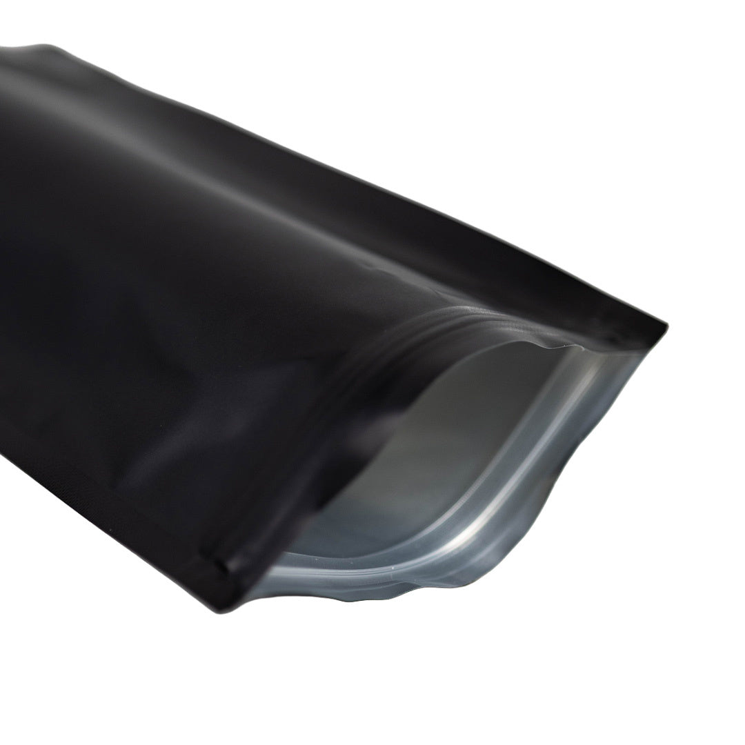 100x Standbodenbeutel Schwarz 13x22,5cm