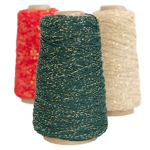Baumwollseil Dunkelgrün mit Gold 2mm x 300m