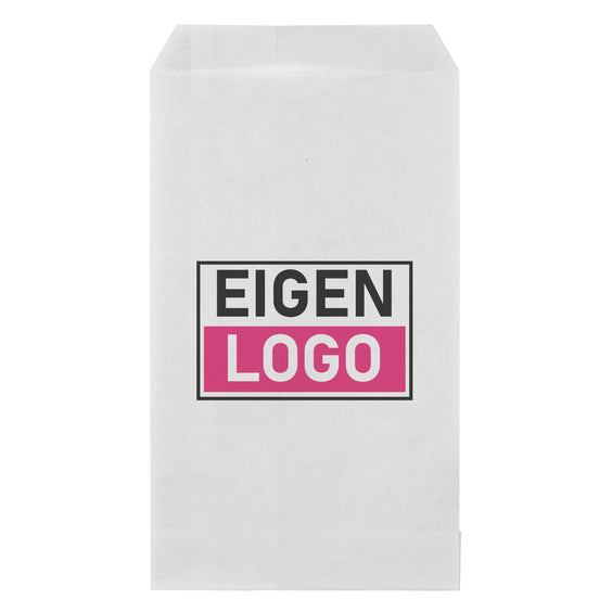 Papiertüten Druck Weiß 10x16cm
