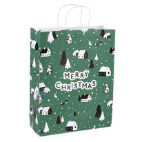 50x Papiertragetaschen A3 Winter Village