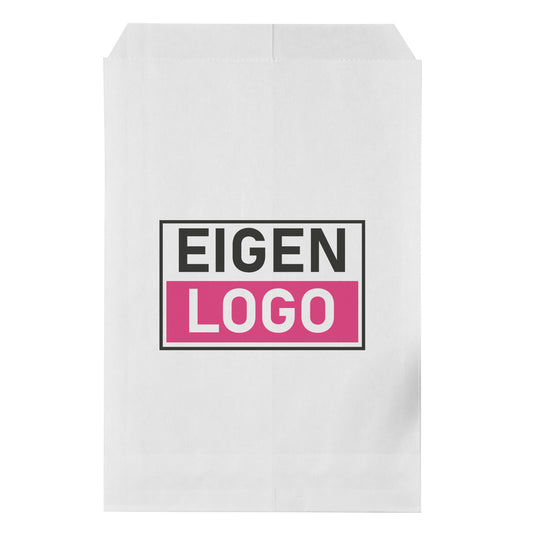 Papiertüten Druck Weiß 13x19cm