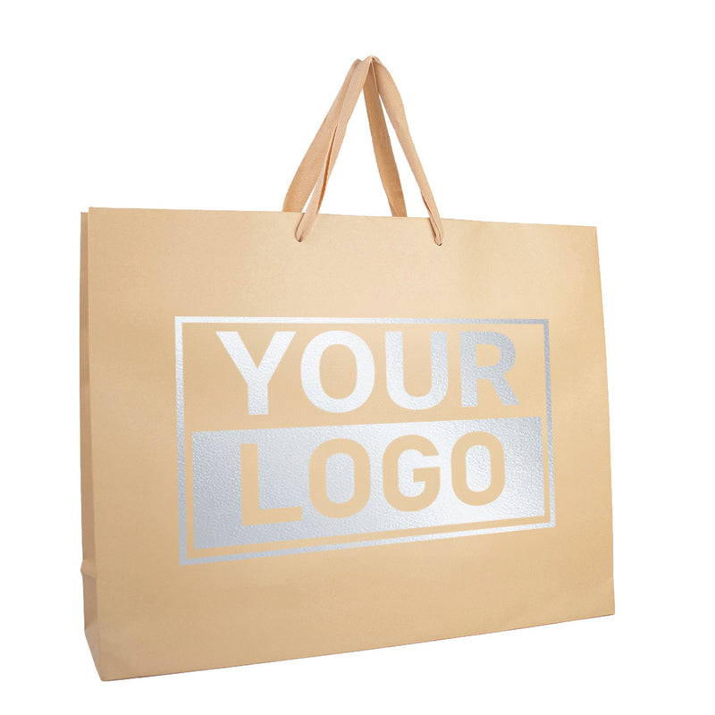 Geschenktasche bedrucken Warm Sand Extra Groß