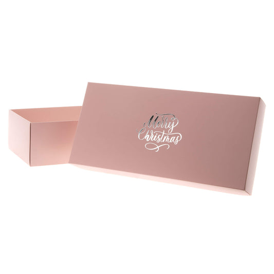 20x Weihnachts-Geschenkbox Rosa 355x168x94mm