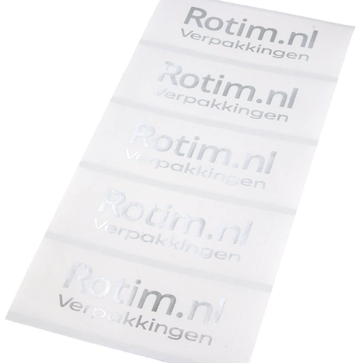 Aufkleber bedrucken lassen - Rechteck - Metallic