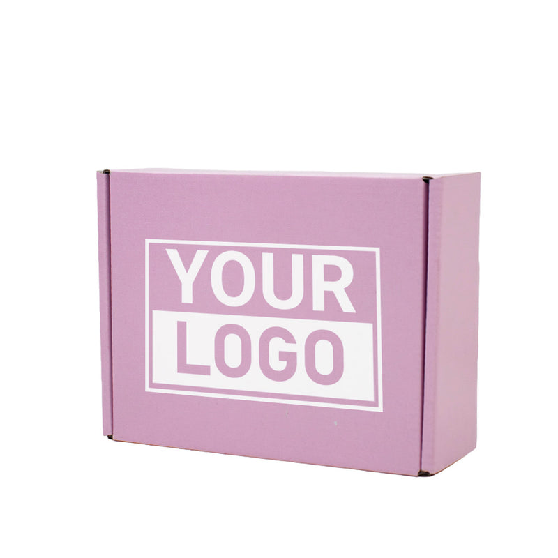 Postkartons bedrucken Pink Lavender 160x130x90mm