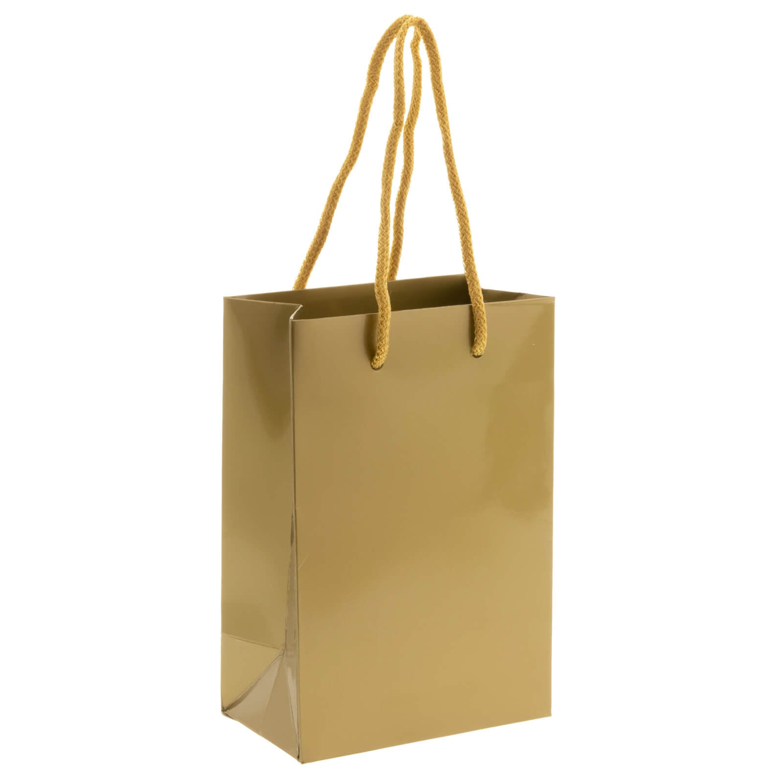 10x Geschenktüten Gold Extra Small