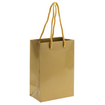 10x Geschenktüten Gold Extra Small