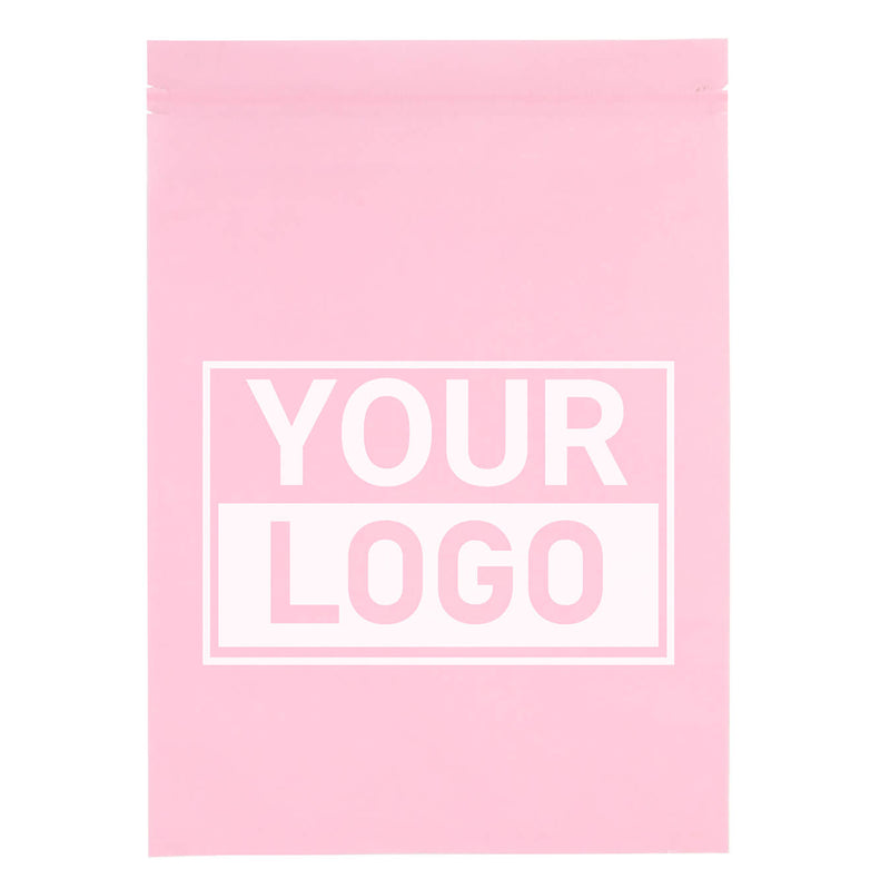Papierversandtaschen Rosa bedrucken M