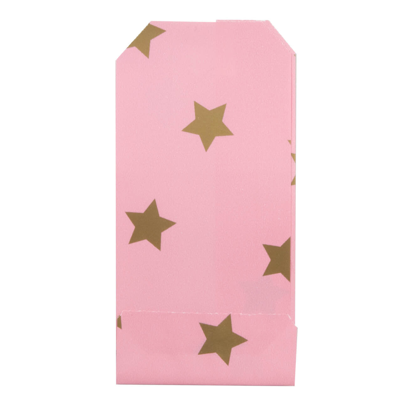 200x Papiertüten Stars Gold 7x13cm
