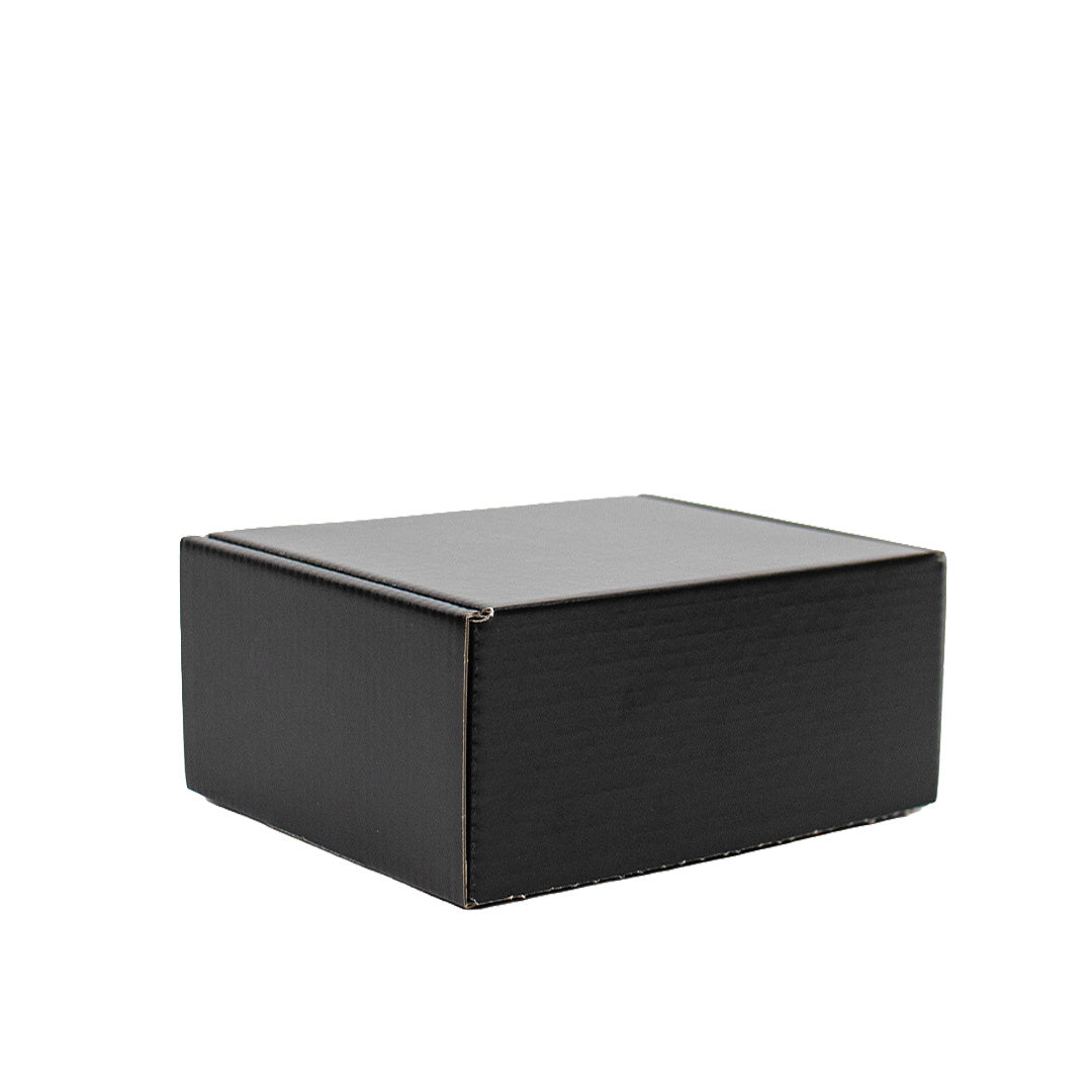 Postkartons bedrucken Schwarz 160x30x90mm