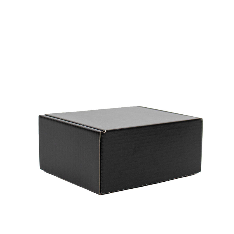 Postkartons bedrucken Schwarz 160x30x90mm