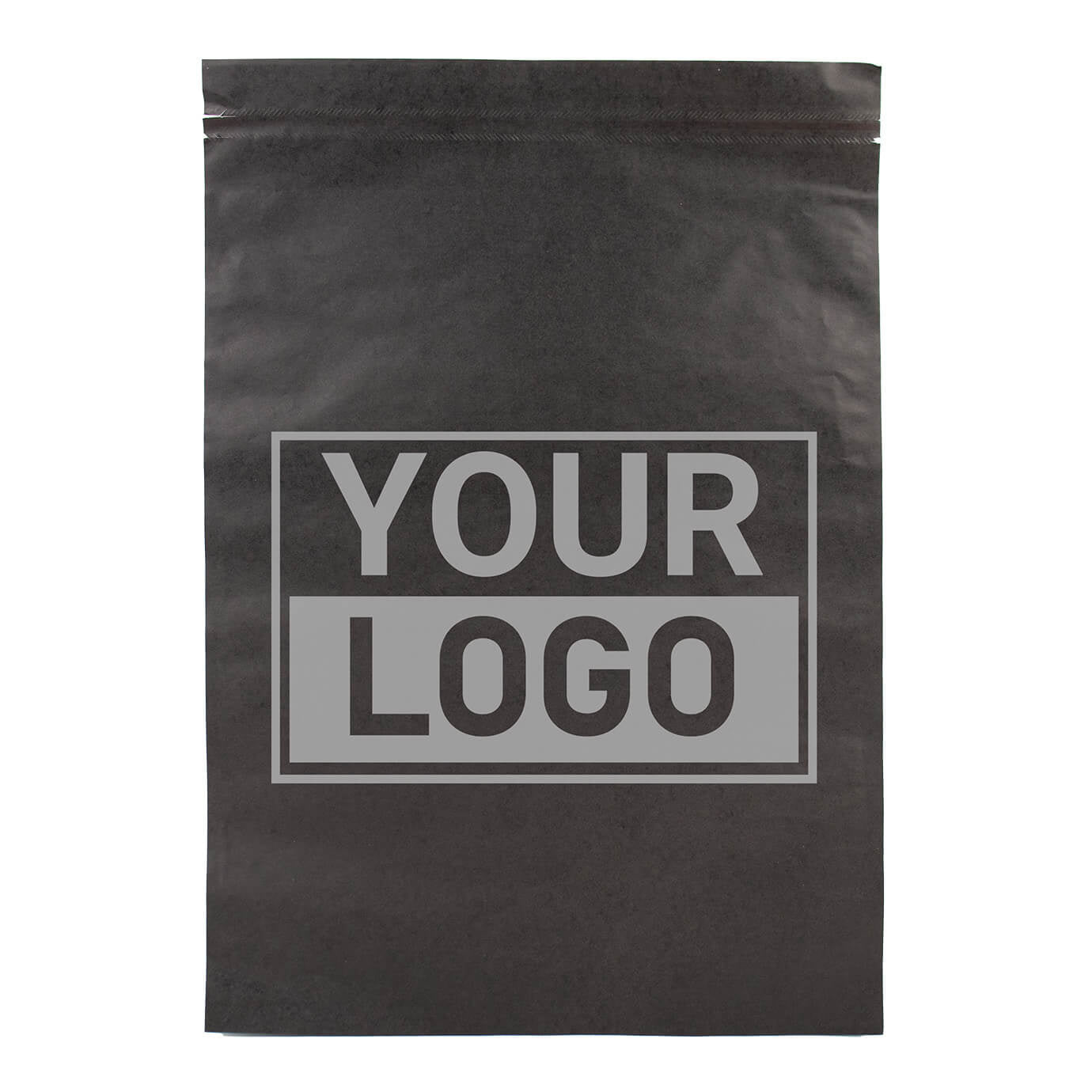 Papier versandtaschen schwarz bedrucken L