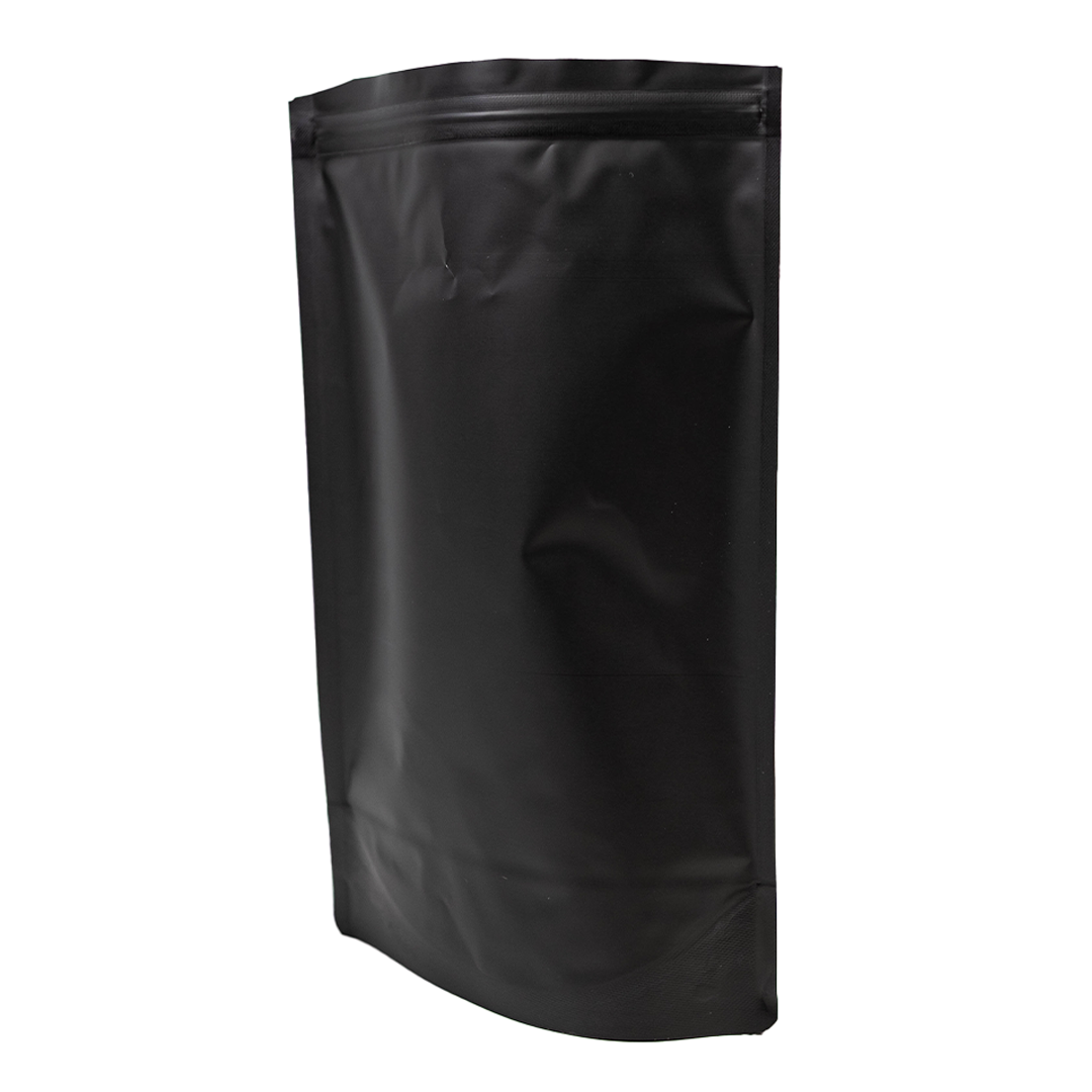100x Standbodenbeutel Schwarz 18x29cm