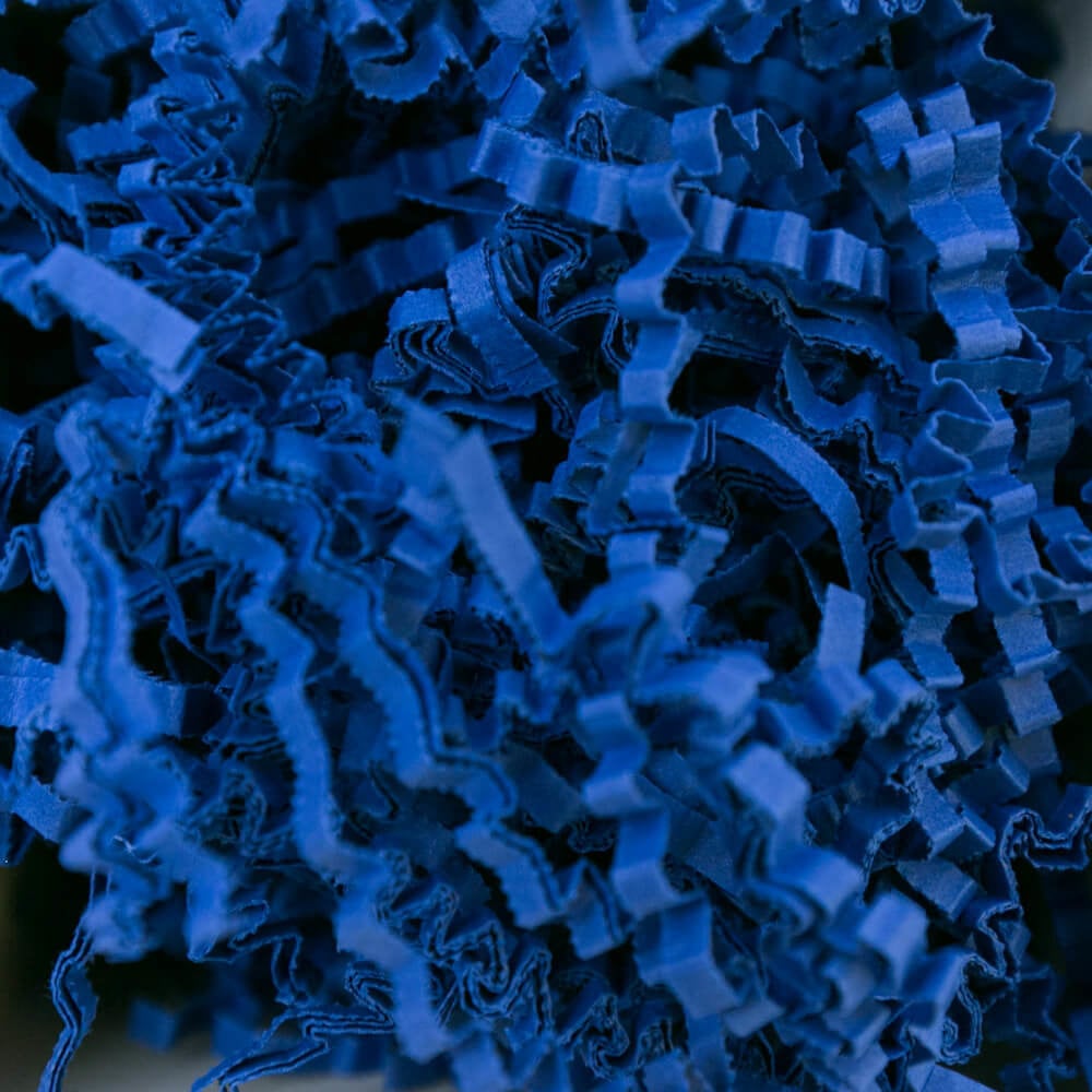 Polstermaterial Papier Zickzack Blau 2kg