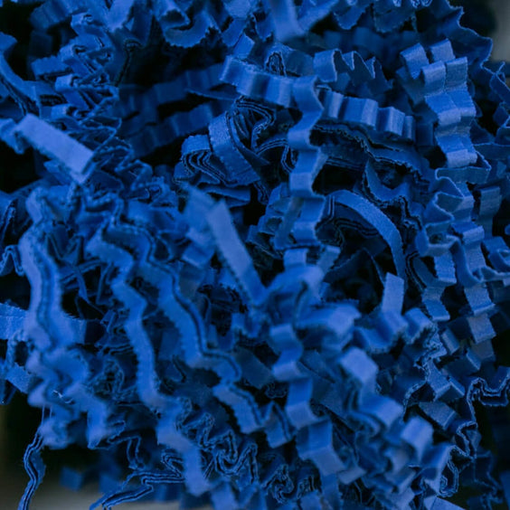 Polstermaterial Papier Zickzack Blau 2kg