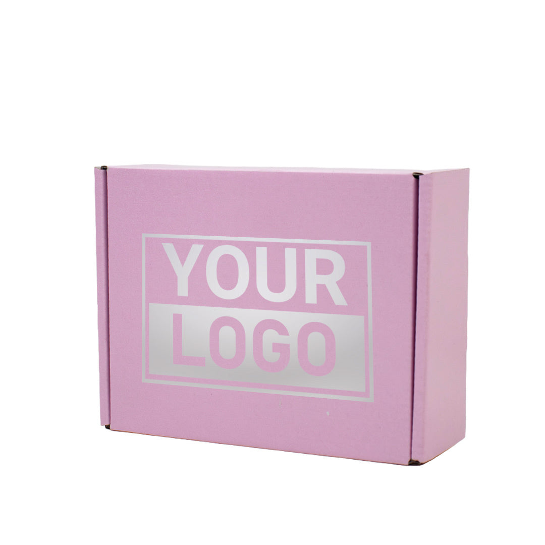 Postkartons bedrucken Pink Lavender 160x130x90mm