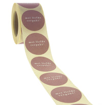 500x Aufkleber „Mit Liebe verpackt“ Rosa 40 mm