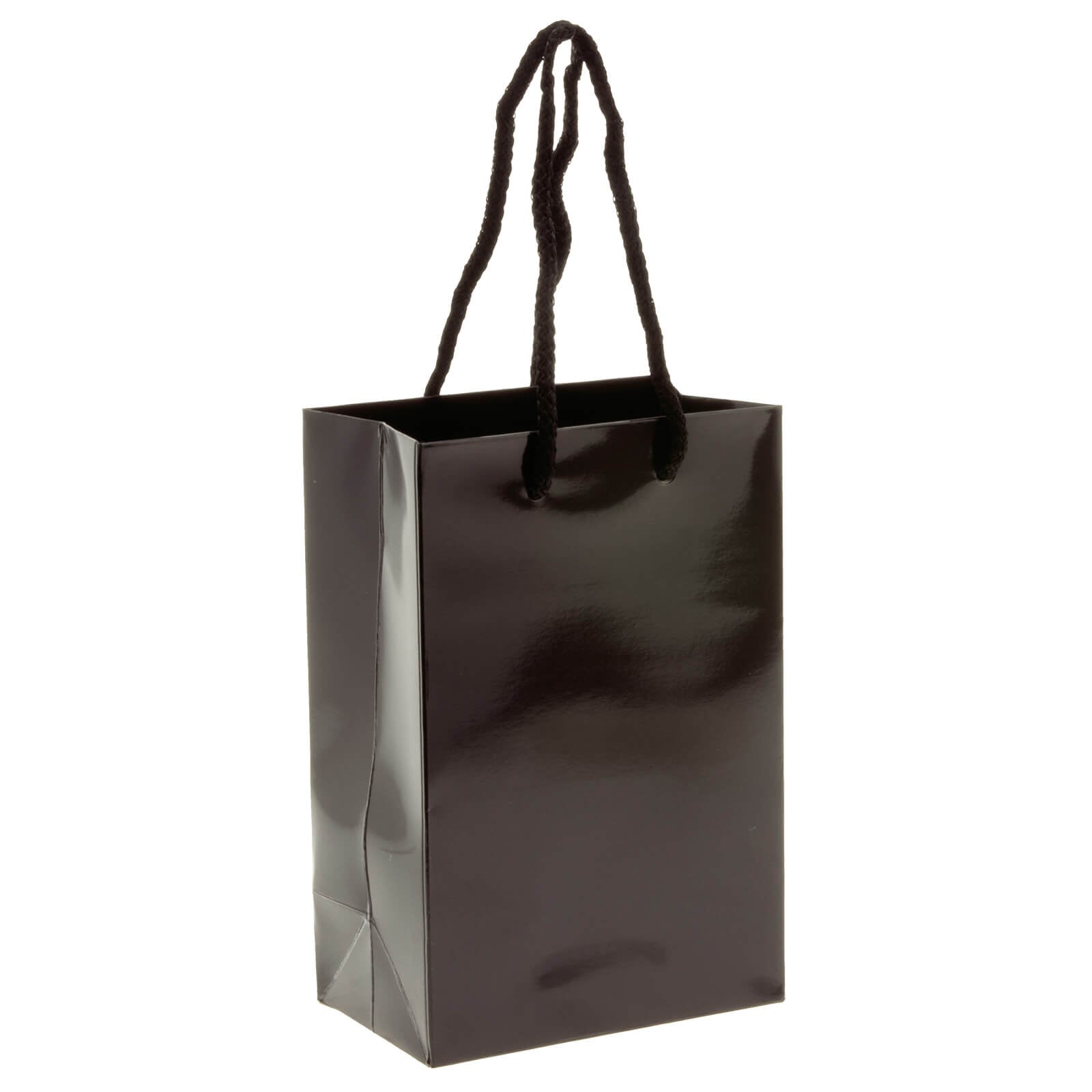 10x Geschenktüten Schwarz Extra Small
