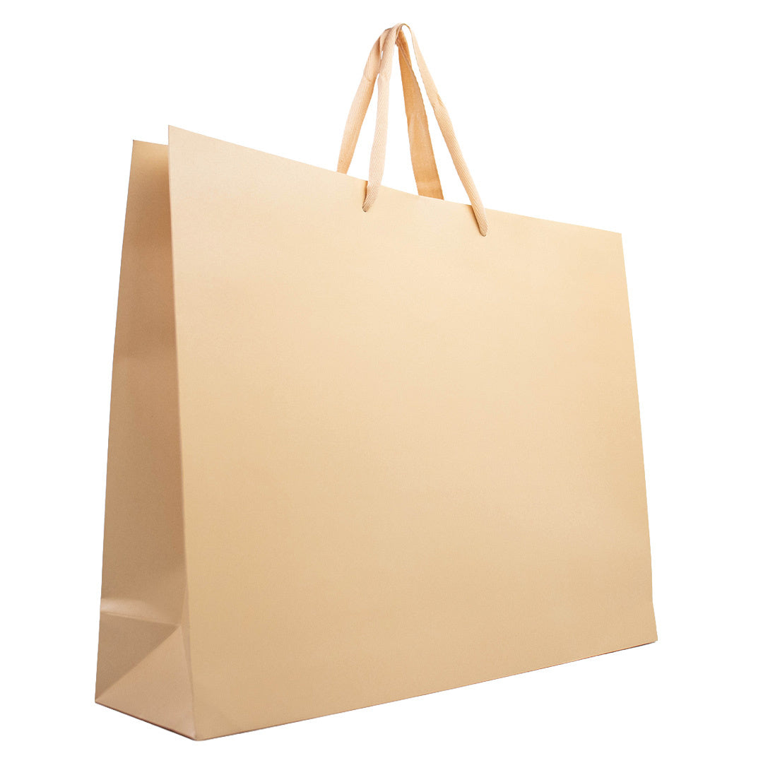 10x Geschenktüten Warm Sand Extra groß