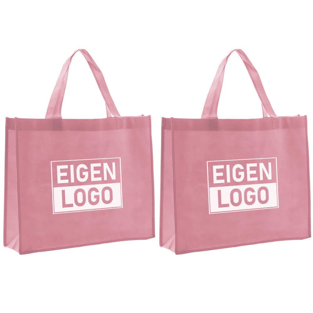 Shopper Druck Rosa Non woven 42x12x35cm - Express