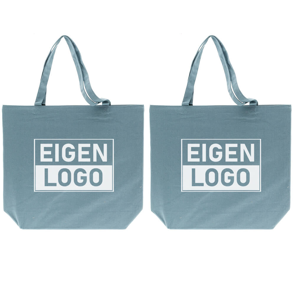 Baumwolltasche Druck 54x48+14cm Blau - Rush