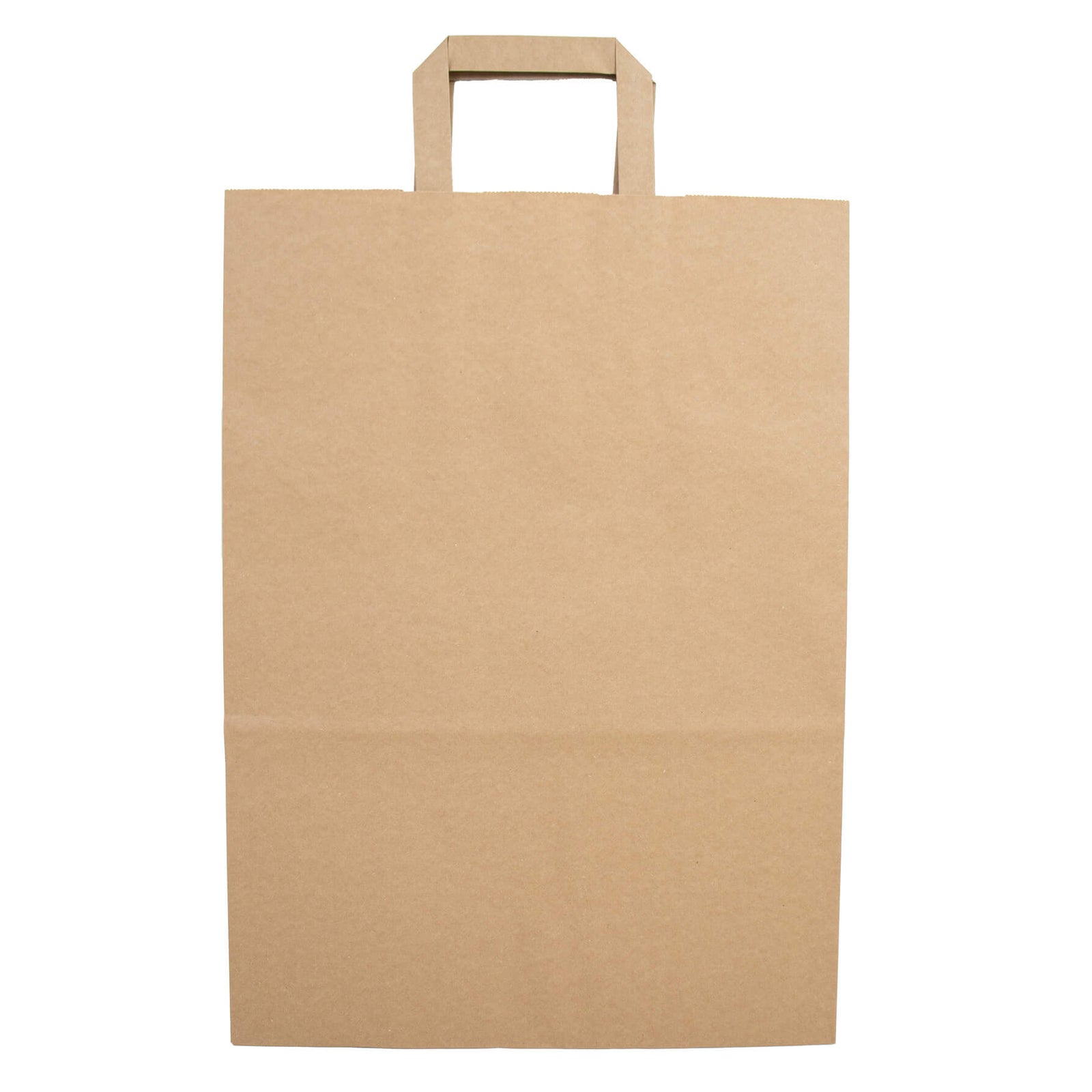 50x Budget Taschen Braun breiter Boden Hochformat M