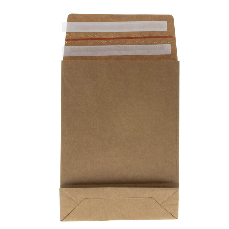 50x Papier-Versandtasche + Seitenfalte/Boden Small
