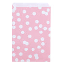 200x Papiertüten Dots Rosa 17x25cm