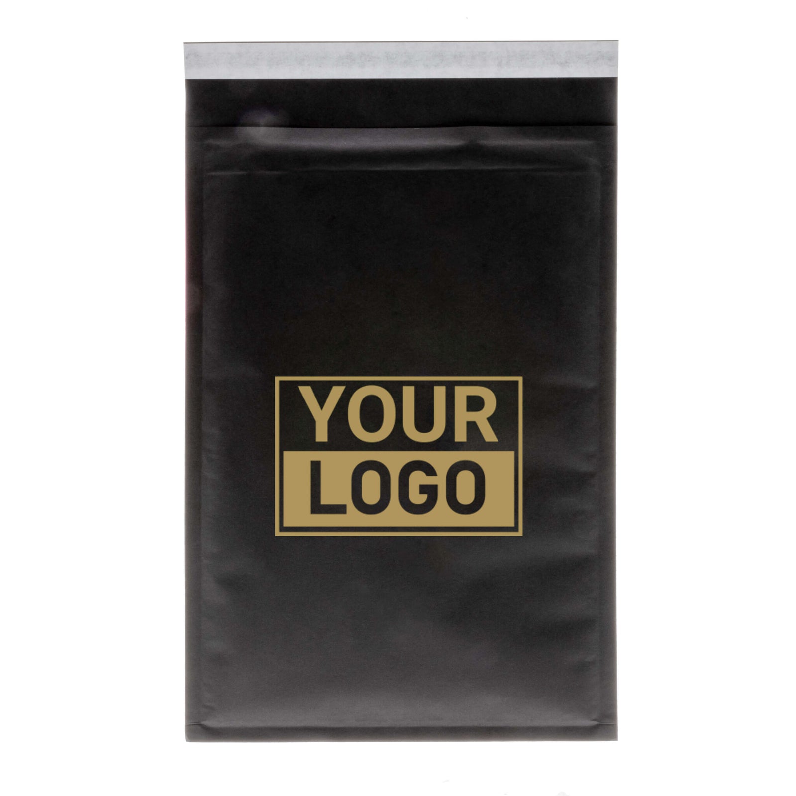Schwarze Luftpolstertasche G bedrucken