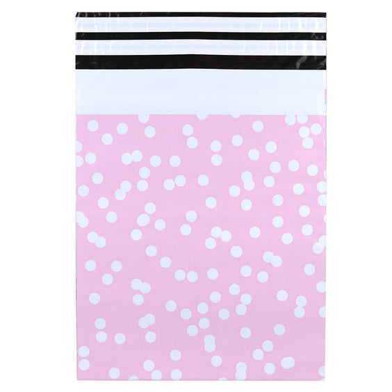 100x Versandtaschen Dots Rosa Medium