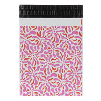 100x Versandtaschen Blumen Medium Rückgabeverschluss
