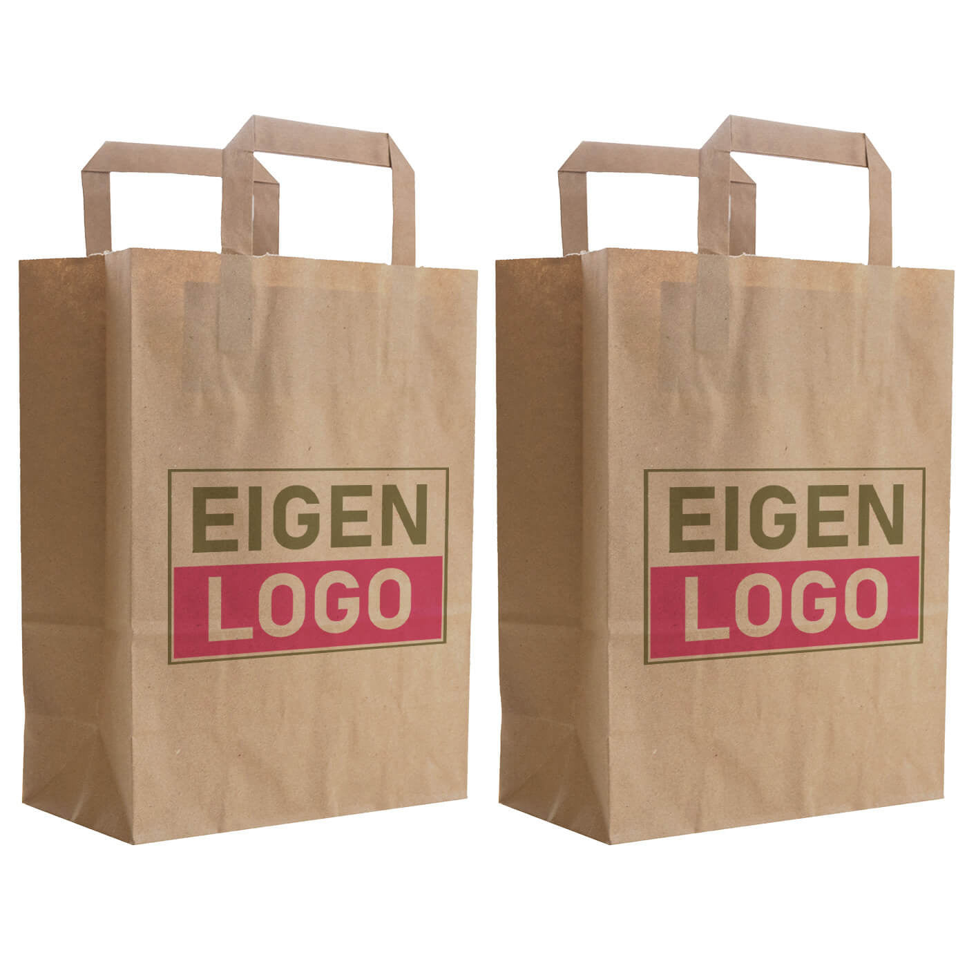 Budget-Papiertasche 22x12x29cm - Logo-Druck