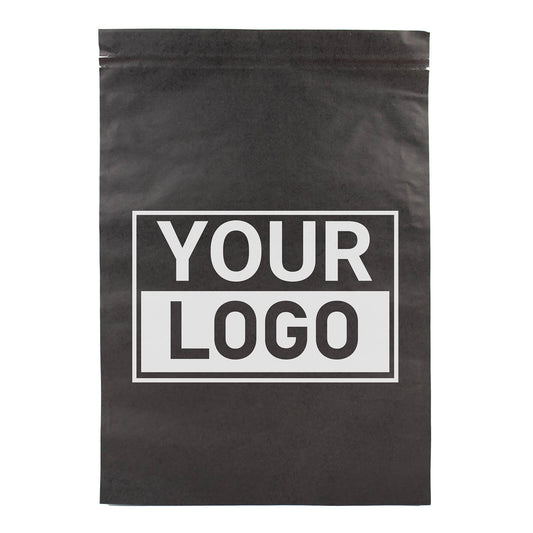 Papier versandtaschen schwarz bedrucken L