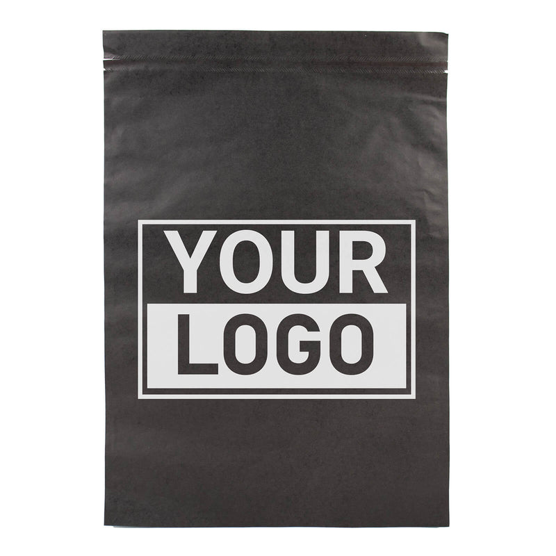 Papier versandtaschen schwarz bedrucken L