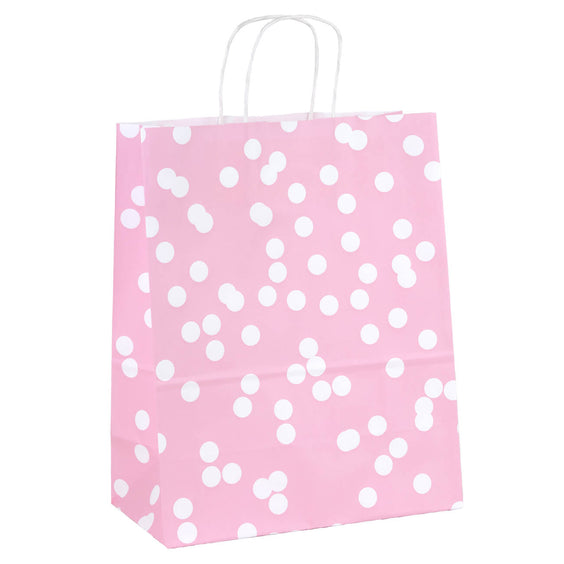 50x Papiertüten Dots Rosa A5