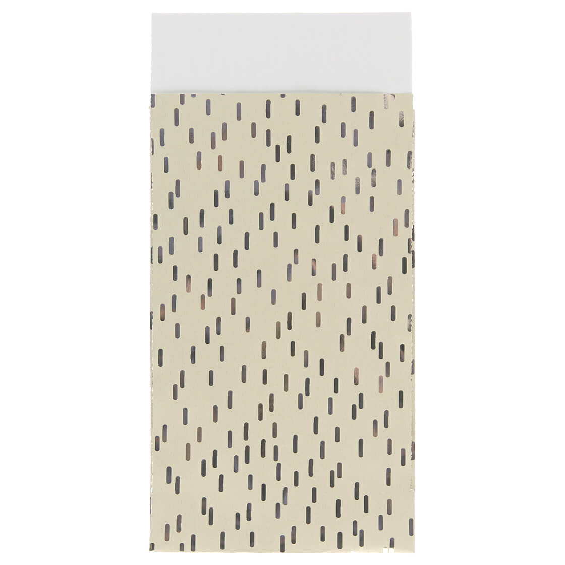 200 x Papiertüten Silber Streifen 7x13cm