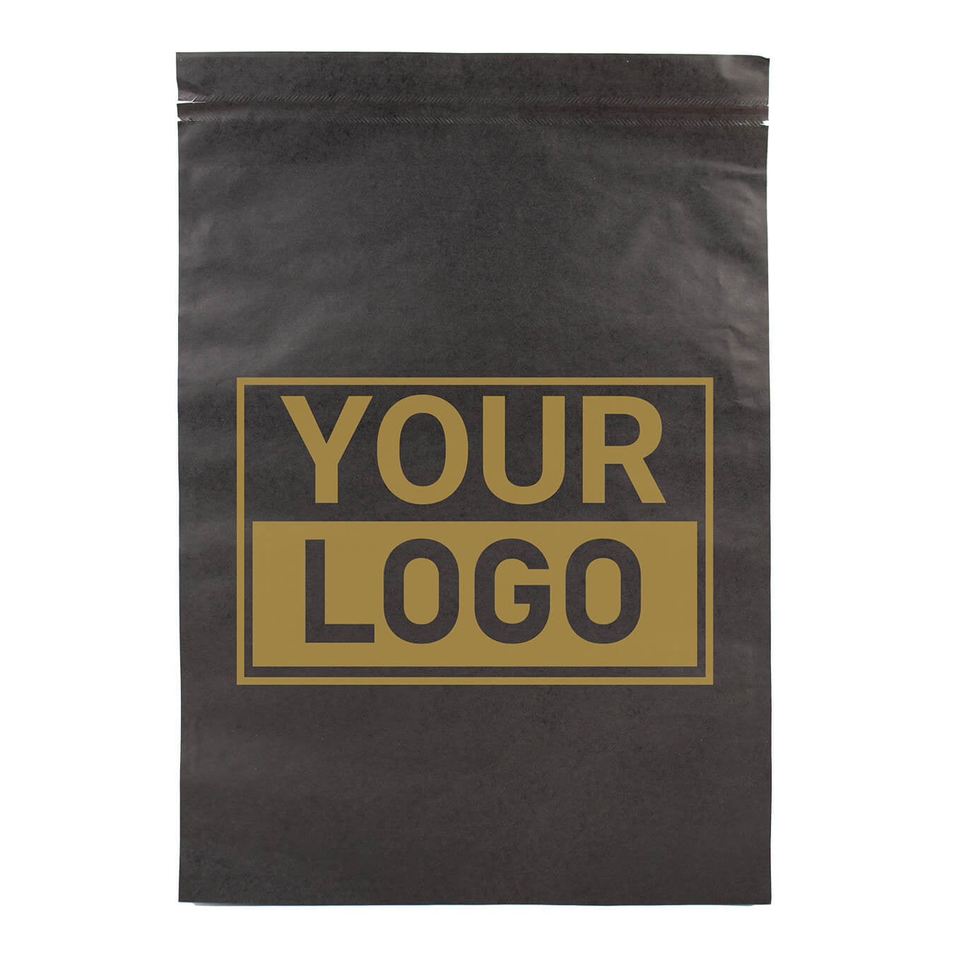 Papier versandtaschen schwarz bedrucken L