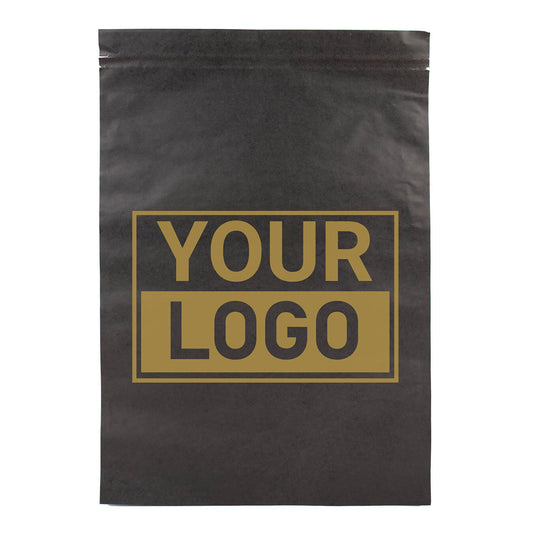 Papier versandtaschen schwarz bedrucken L
