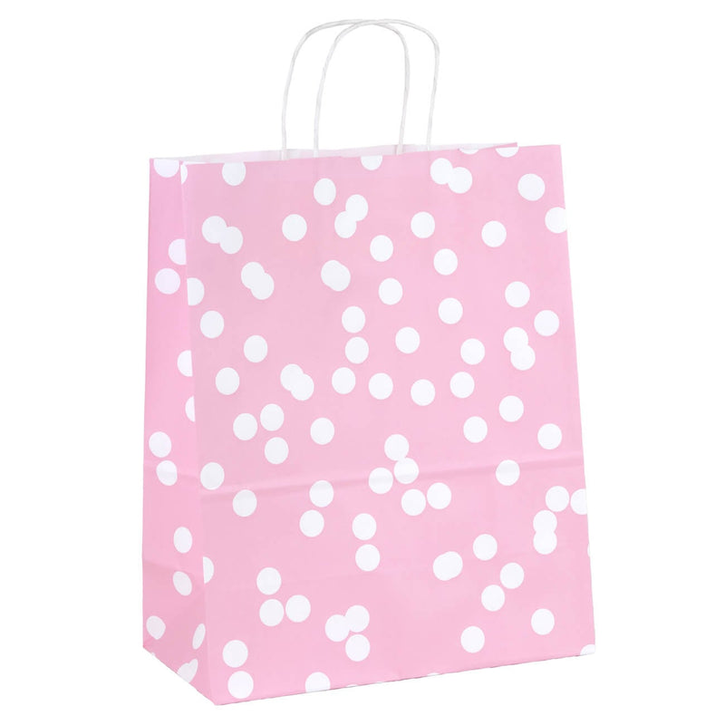 50x Papiertüten Dots Rosa A4