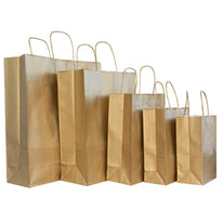 50x Papiertaschen Gold