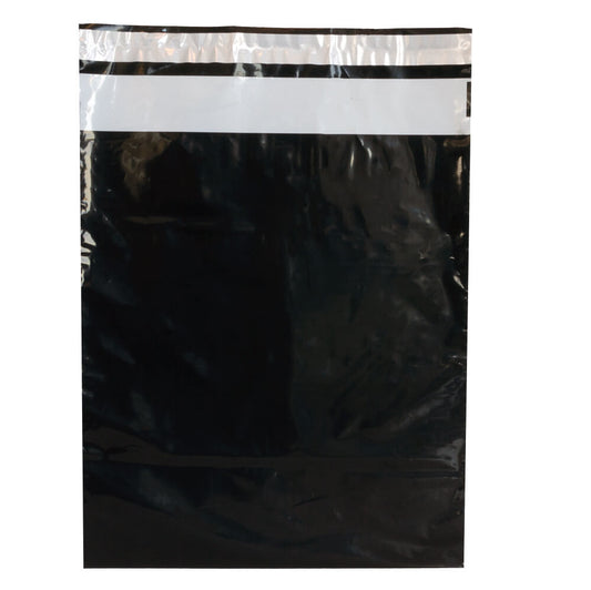100x Versandtaschen Schwarz Medium Hochformat
