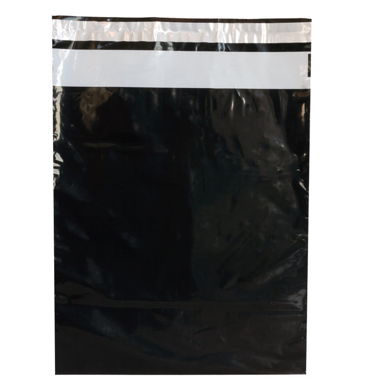 100x Versandtaschen Schwarz Medium Hochformat