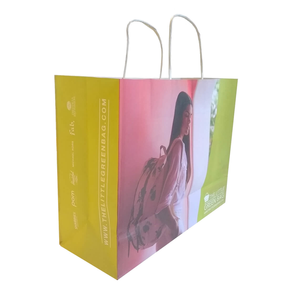 Basic Papiertasche 31x12x25cm Druck