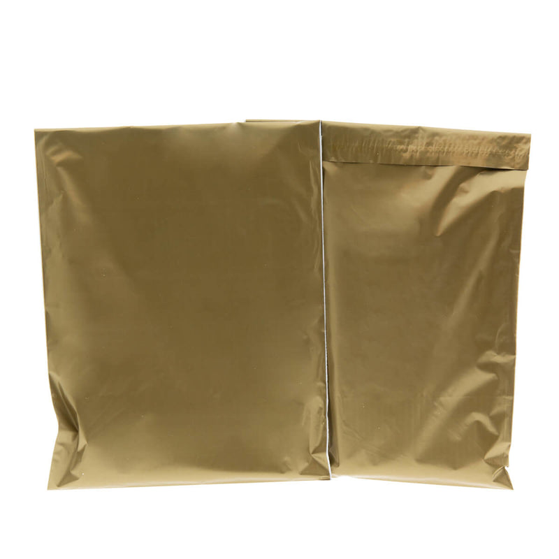 100x Versandtaschen Gold Medium Hochformat