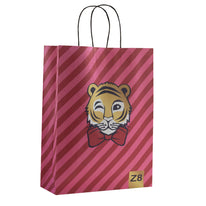 Papiertaschen bedrucken 24x9x32cm A4 vollfarbig