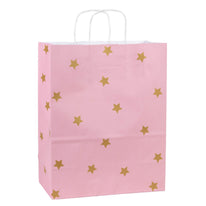 50x Papiertüten Stars Gold A4