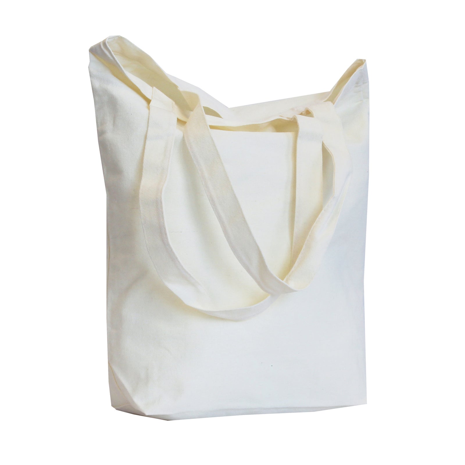 10x Tasche aus Segeltuch Ecru